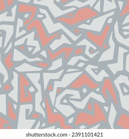 Vector de patrón de textura de camuflaje geométrico sin fisuras. Se puede usar para botas y pantalones cortos. Impresión de tela textil del ejército. Diseño de camo militar.