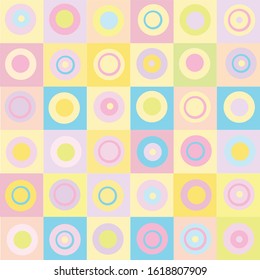 Full seamless geometric decorative pattern vector. Multicolored texture design for girls, boys textile fabric printing and wallpaper. Design for fashion and home design background.