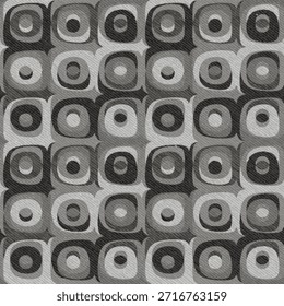 Patrón de textura geométrica gris diseñado sin costuras. Ideal para imprimir sobre tela y papel o decoración. Fondo de composición de cubo gris antracita.