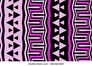 Full seamless geometric shapes colorful pattern vector for decoration. Geometrical texture design for textile fabric printing and wallpaper. Grunge model for fashion and home design.