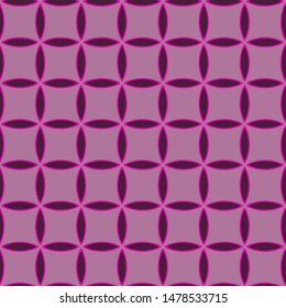Full Seamless Geometric Square Pattern Vector for Decor and Textile Skin. Pink design for textile fabric printing and wallpaper. Design for fashion and home design cover.