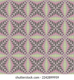Full seamless geometric texture pattern vector. Decorative interrior design for textile fabric print and wallpaper. illustration background.
