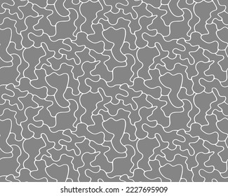 Full seamless gray camouflage texture pattern vector. Black white military textile fabric print. Army camo background. Usable for Jacket Pants Shirt and Shorts.