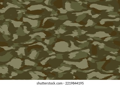 Full seamless green camouflage texture pattern vector for military textile. Usable for Jacket Pants Shirt and Shorts. Army camo design for fabric print and wallpaper.