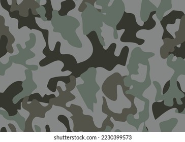 Full seamless green camouflage texture pattern vector for military textile. Usable for Jacket Pants Shirt and Shorts. Army camo design for fabric print and wallpaper.