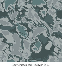 Full seamless green camouflage texture pattern vector for military textile. Usable for Jacket Pants Shirt and Shorts. Army camo design for fabric print and wallpaper.