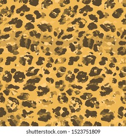Full seamless leopard cheetah animal skin pattern. Design for textile fabric printing. Suitable for fashion use.