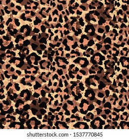 Full seamless leopard cheetah animal skin pattern. Design for textile fabric printing. Suitable for fashion use.