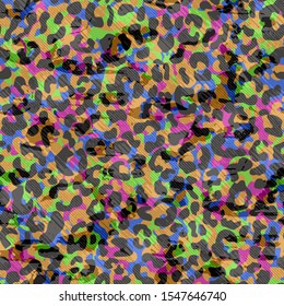 Full seamless leopard cheetah animal skin pattern. Design for textile fabric printing. Suitable for fashion use.