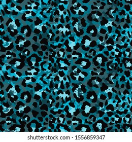 Full seamless leopard cheetah animal skin pattern. Design for textile fabric printing. Suitable for fashion use.