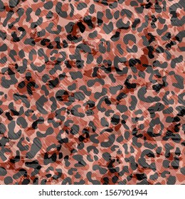 Full seamless leopard cheetah animal skin pattern. Design for textile fabric printing. Suitable for fashion use.