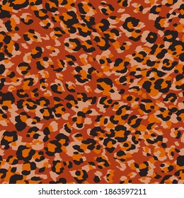 Full seamless leopard cheetah animal skin pattern. Design for textile fabric printing. Suitable for fashion use.