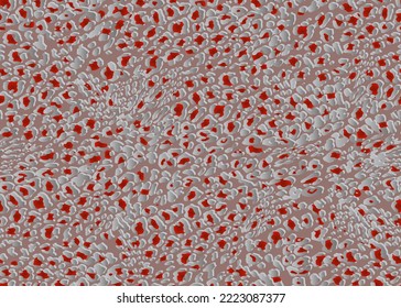 Vollnahtlose Leoparden-Geparden-Geflecht-Struktur Tierhautmuster. Silberroter Stoffdruck. Geeignet für Mode. Vektorgrafik.