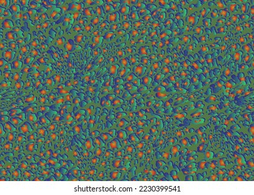 Full seamless leopard cheetah texture animal skin pattern. Green orange textile fabric print. Suitable for fashion use. Vector illustration.