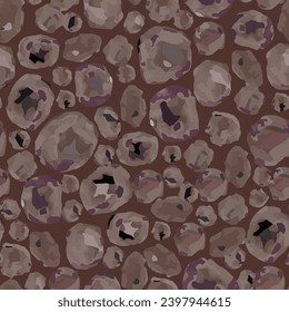 Full seamless leopard cheetah texture animal skin pattern. Brown Design for textile fabric printing. Suitable for fashion use.