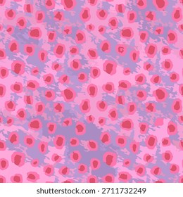 Vector de patrón de piel de animal de textura de guepardo de leopardo sin costuras completo. Diseño lindo del niño rosado para la impresión de la tela textil. Conveniente para el uso de la moda.