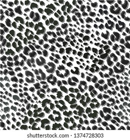 Full Seamless Leopard pattern design. Repeating Animal vector illustration background for fashion textile