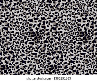 Full Seamless Leopard pattern design. Repeating Animal vector illustration background for fashion textile