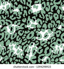 Full Seamless Leopard pattern design. Repeating Animal vector illustration background for fashion textile
