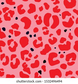 Full seamless Leopard pattern design, seamless vector illustration background