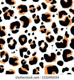 Full seamless Leopard pattern design, seamless vector illustration background
