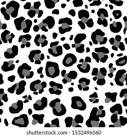 Full seamless Leopard pattern design, seamless vector illustration background