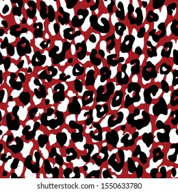 Full Seamless Leopard pattern design,  vector illustration background