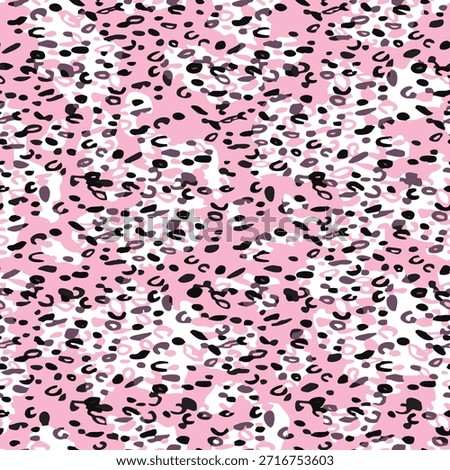 Full Seamless light pink leopard cheetah skin pattern with playful spots. Natural cover texture print for girls fashion and nursery decor. Sweet animal background.
