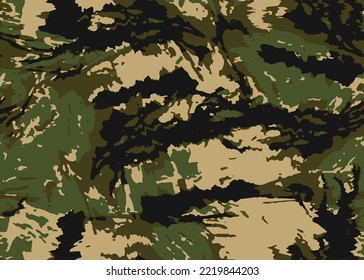 Full seamless military camouflage dark texture skin pattern vector for textile. Usable for Jacket Pants Shirt and Shorts. Dirty army camo masking design for hunting fabric print and wallpaper.