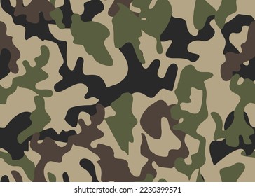 Vector de patrón de piel de textura oscura de camuflaje militar sin fisuras para textiles. Se puede usar para botas y pantalones cortos. Diseño de máscaras de camo sucias del ejército para la impresión de tela de caza y papel tapiz.