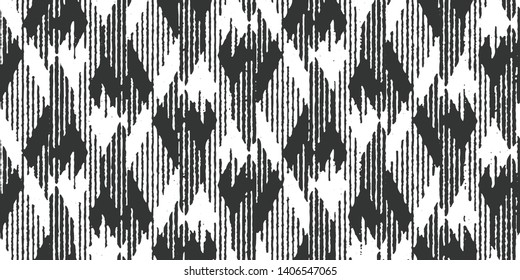 Full Seamless Modern Abstract Pattern Vector. Classic Black and White Design Fabric Print Background illustration for textile.