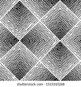 Full Seamless Modern Abstract Pattern Vector. Classic Black and White Design Fabric Print Background illustration for textile.