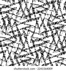 Vector De Patrón De Formas En Distancia Modernas Y Sin Margen. Ilustración de fondo de impresión de tela de diseño clásico de semitono negro y blanco para textiles.