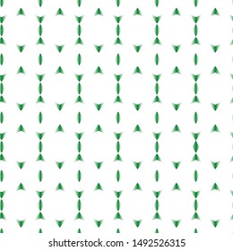 Full seamless modern geometric arrow pattern for decor and textile. Green and white arrows design for textile fabric printing and wallpaper. Multipurpose model design for fashion and home design