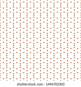Full seamless modern geometric arrow pattern for decor and textile. Orange and white arrows design for textile fabric printing and wallpaper. Multipurpose model design for fashion and home design