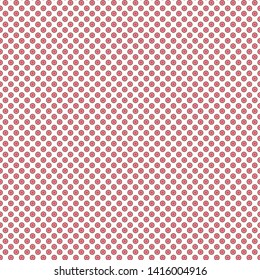 Full seamless modern geometric dot circle pattern for decor and textile. Red and white design for textile fabric printing and wallpaper. Multipurpose dotted design for fashion and home design.