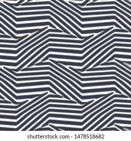 Full seamless modern geometric line pattern for decor. Black and white color design for textile fabric printing and wallpapers. Design for fashion and home design.