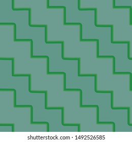 Full seamless modern geometric line pattern for decor. Green color design for textile fabric printing and wallpapers. Design for fashion and home design.