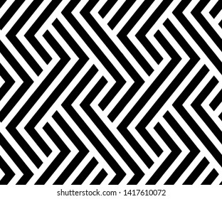 Full seamless modern geometric lines pattern for decor and textile. Black and white line design for textile fabric printing and wallpaper.Abstract multipurpose model design for fashion and home design