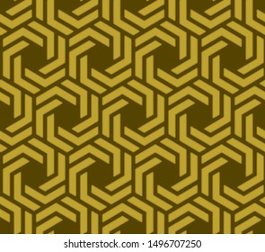 Full seamless modern geometric lines pattern for decor and textile. Yellow  shape for textile fabric printing and wallpaper. Abstract multipurpose model design for fashion and home design