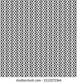 Full seamless modern geometric texture pattern for decor and textile. Black and white shape for textile fabric printing and wallpaper. Abstract multipurpose model design for fashion and home design
