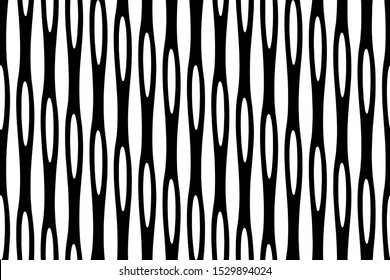 Full seamless modern geometric texture pattern for decor and textile. Black and white vertical lines for textile fabric printing and wallpaper. Multipurpose model design for fashion and home design