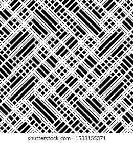 Full seamless modern geometric texture pattern for decor and textile. Black and white lines for textile fabric printing and wallpaper. Abstract multipurpose model design for fashion and home design