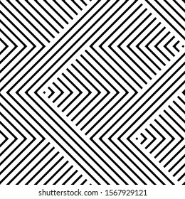 Full seamless modern geometric texture pattern for decor and textile. Black and white shape for textile fabric printing and wallpaper. Abstract multipurpose model design for fashion and home design