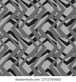Full seamless modern geometric texture pattern for decor and textile. Black and white shape for textile fabric printing and wallpaper. Abstract background for fashion and home design