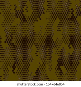 Full seamless modern halftone lines camouflage pattern for decor and textile. Camo design for textile fabric printing and wallpaper. Army model design for trend fashion.