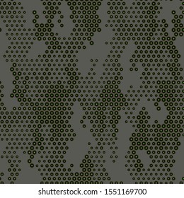 Full seamless modern halftone lines camouflage pattern for decor and textile. Camo design for textile fabric printing and wallpaper. Army model design for trend fashion.