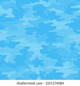 Full seamless modern halftone lines camouflage pattern for decor and textile. Camo design for textile fabric printing and wallpaper. Army model design for trend fashion.