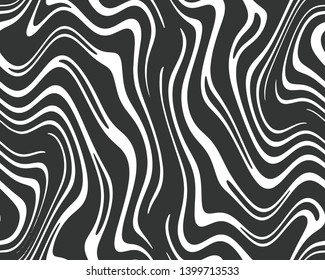 Full Seamless Modern Zebra Abstract vector classic pattern for girls, boys, clothes. Wallpaper for textile and fabric. Fashion style black and white background