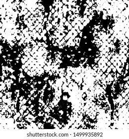 Full Seamless Onamental Snake Animal Skin Pattern Vector. Black and white snake leather design for textile fabric print. Snake leather pattern for bag, shoes, tight, dress.